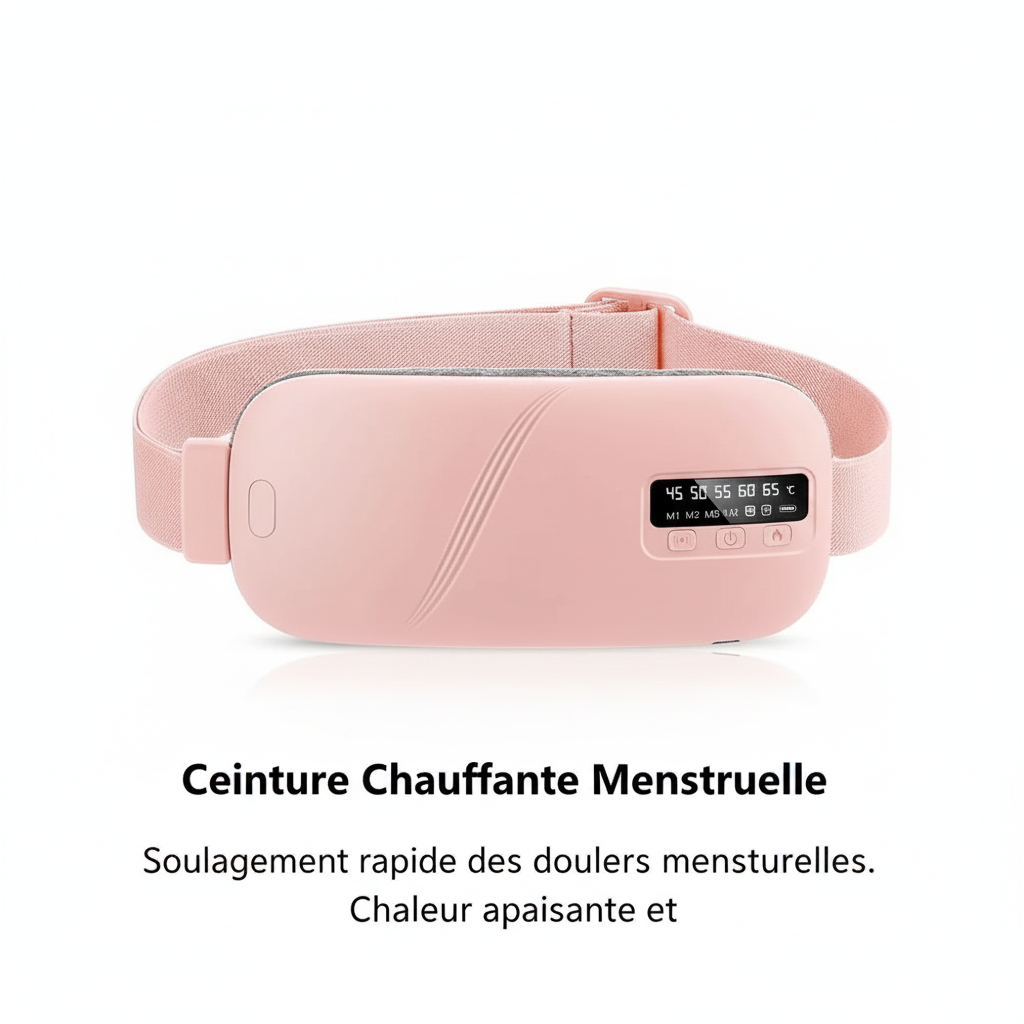 Women Menstrual Heating Pads Effective Hot Compress Period Relief Belt Rechargeable Heated Waist Massager Gifts for Female