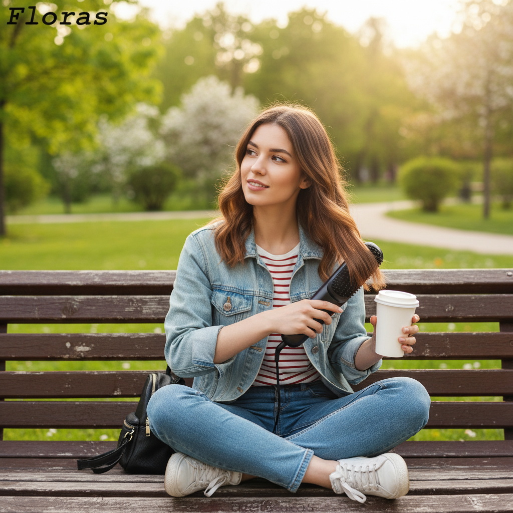 Electric LCD Usb Ceramic Heating Straight Hair Comb Wireless Portable Negative Ion Styling Tool Rechargeable Straightening Brush