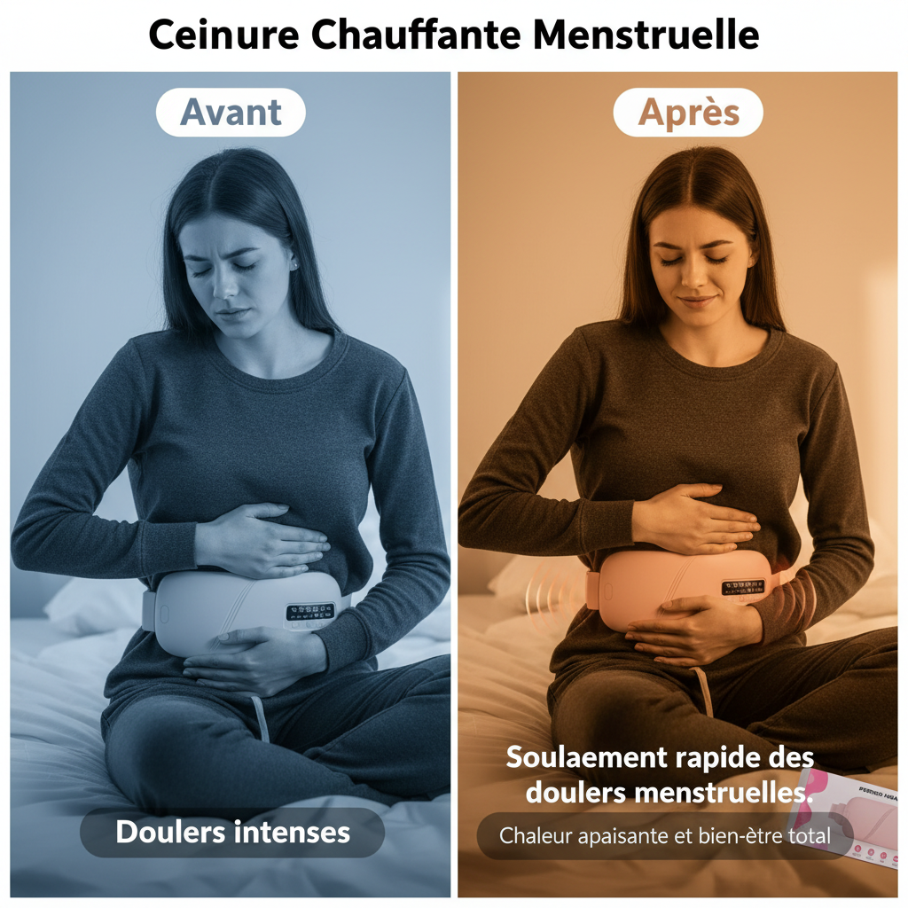 Women Menstrual Heating Pads Effective Hot Compress Period Relief Belt Rechargeable Heated Waist Massager Gifts for Female